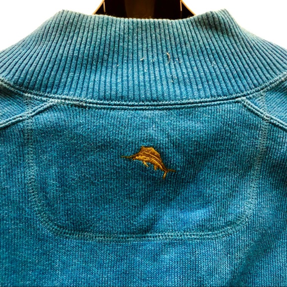 Tommy Bahama Reversible Quarter Zip Sweater - Picture 3 of 7